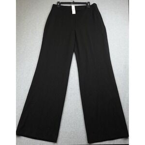White House Black Market The Wide Leg Pants Womens 12 Black Office Business